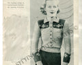 1930s Vintage Fair Isle Cardigan Sweater Knitting Pattern, 35" Bust (Digital Download) - Sitting Pretty Knits