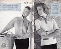 1950s Diamond Jacket and Stripe Yoke Jumper Knitting Pattern (Digital Download) 34" - 36" Bust - Sitting Pretty Knits