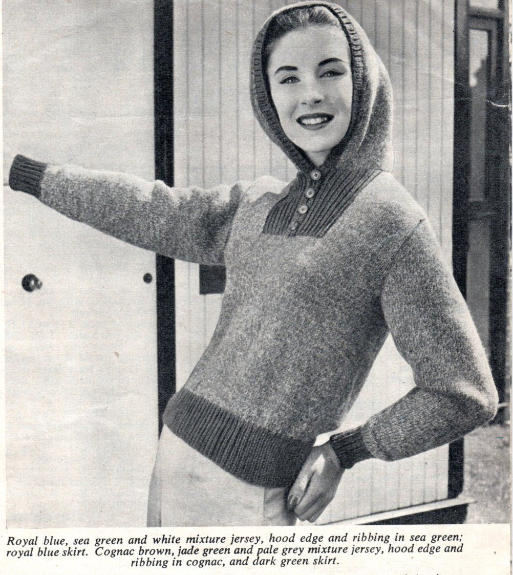1950s Family Knitting Booklet, Aran, DK Sweaters (PDF E - Book) - Sitting Pretty Knits