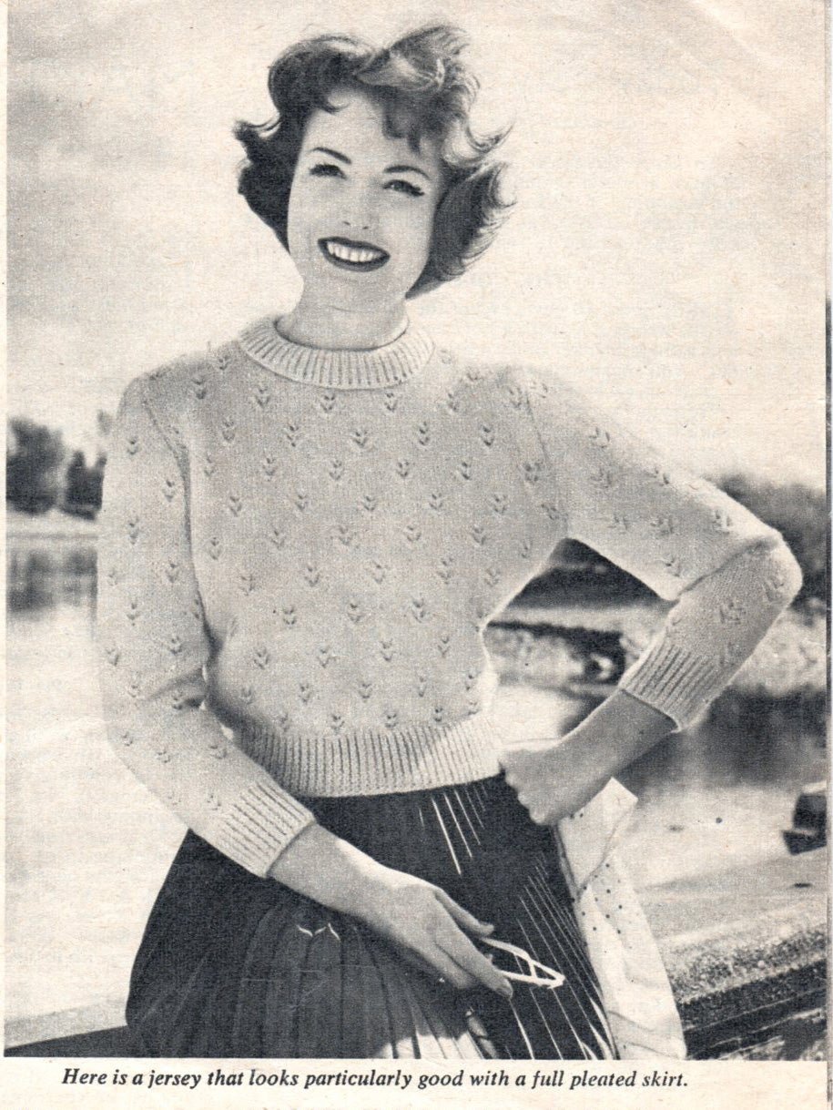 1950s Family Knitting Booklet, Aran, DK Sweaters (PDF E - Book) - Sitting Pretty Knits