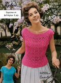 Two Lacy Summer Tops in 3 Ply Yarn | Boat Neck & V-Neck Lace Blouses