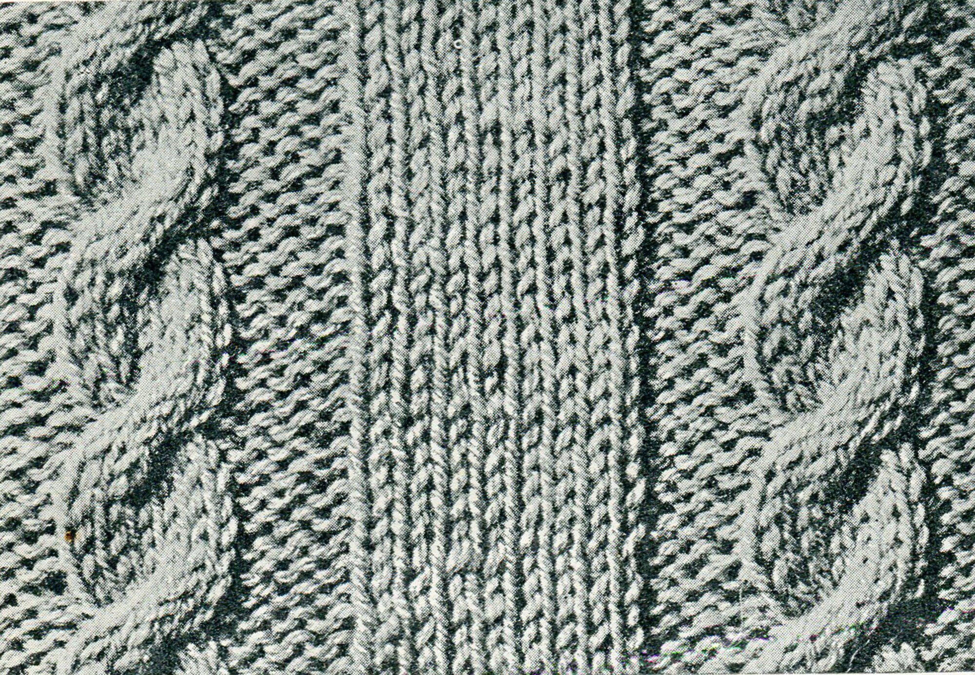 1930s Check Sweater Knitting Pattern, 32