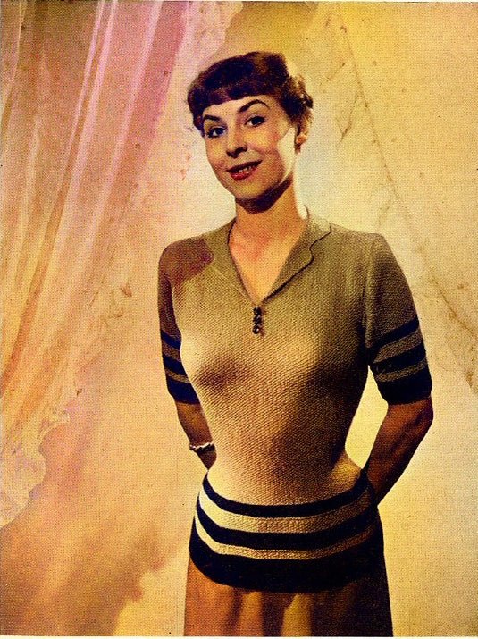 1950s “Tween Seasons” Knitting Pattern Booklet – Vintage Family Sweater & Garment Patterns - Sitting Pretty Knits