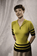 Flattering Stripes – 1950s Knitting Pattern (PDF Download) - Sitting Pretty Knits