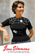 Jean Simmons Spider's Web Sweater Knitting Pattern PDF - Sitting Pretty Knits