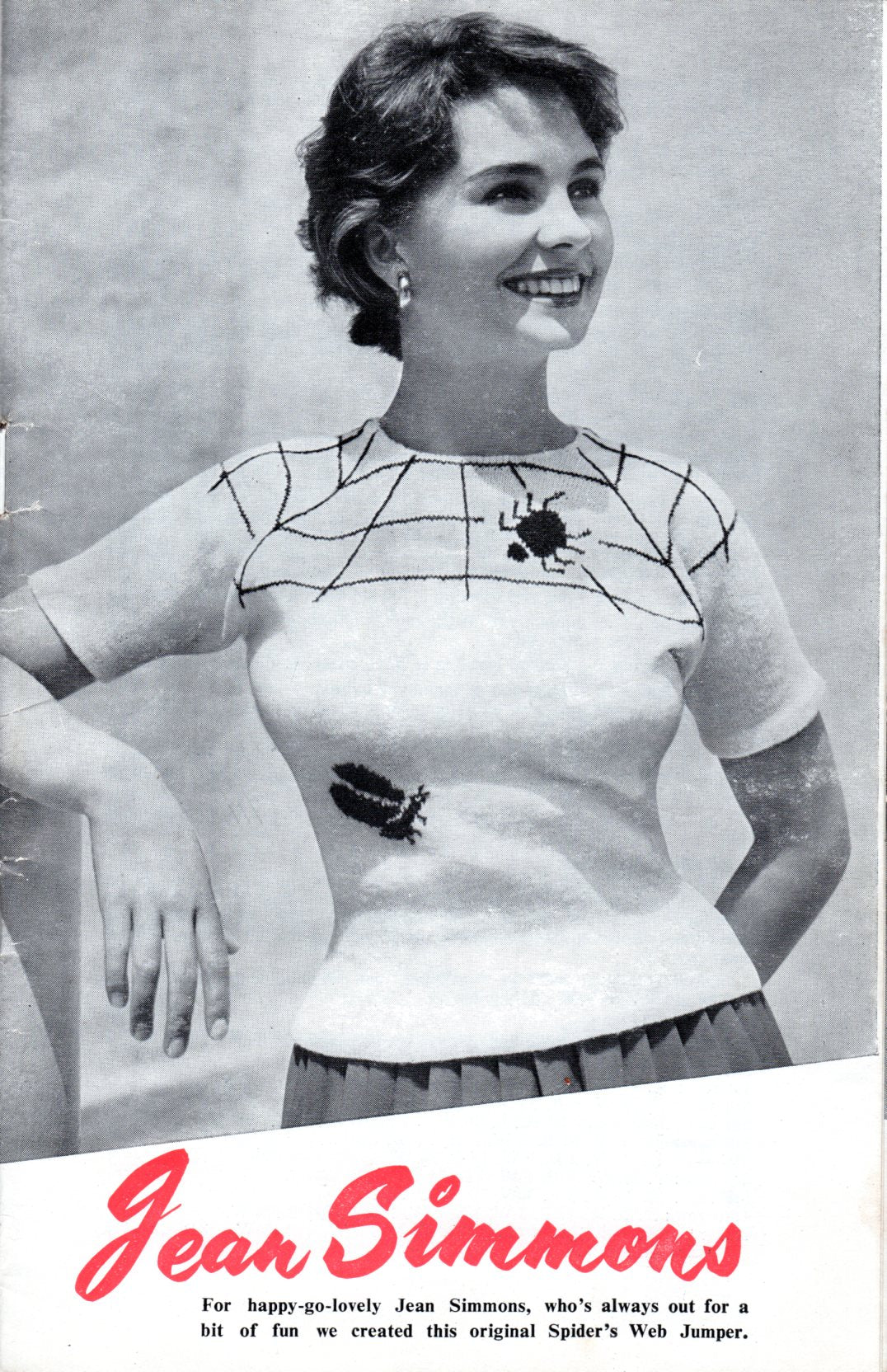 Jean Simmons Spider's Web Sweater Knitting Pattern PDF - Sitting Pretty Knits