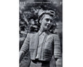 Knitted Cropped Jacket Pattern, Puff Sleeves, Striped Cardigan (PDF Pattern) - Sitting Pretty Knits