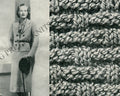 Vintage Knitted Skirt Suit Knitting Pattern (PDF Pattern) B 38" W 28" H 40" - Sitting Pretty Knits