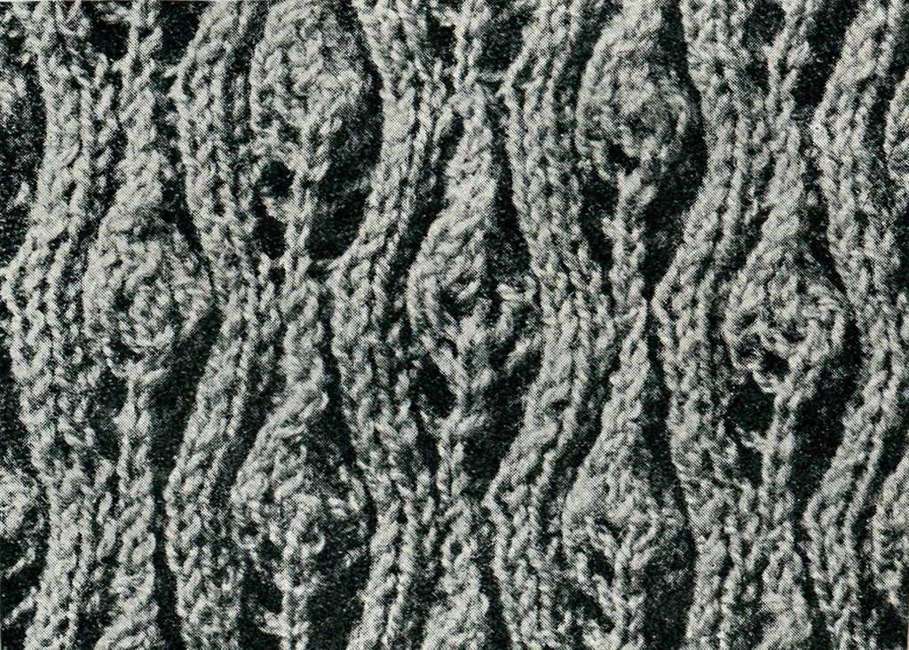 1930s Leaf Lace Sweater Knitting Pattern, 32" Bust (PDF Pattern) - Sitting Pretty Knits