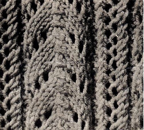 1940s Lacy Knit Jumper Pattern, Bust 31 - 34" (PDF Pattern) - Sitting Pretty Knits