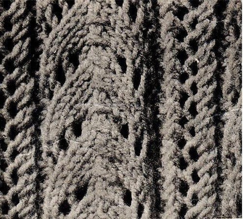 1940s Lacy Knit Jumper Pattern, Bust 31 - 34" (PDF Pattern) - Sitting Pretty Knits