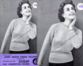 60s Vintage Passap Knitting Machine Pattern, Raglan Sweater (Digital Download) 36" - 38" Bust - Sitting Pretty Knits