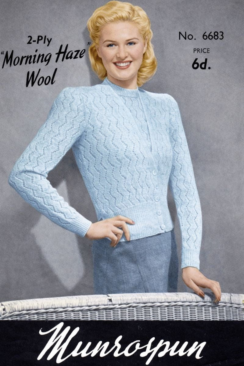 Munrospun No. 6683 – Vintage Knitting Pattern PDF - Sitting Pretty Knits