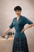 Neat Cables Trim Sweater – 1950s Knitting Pattern from 'Tween Seasons - Sitting Pretty Knits