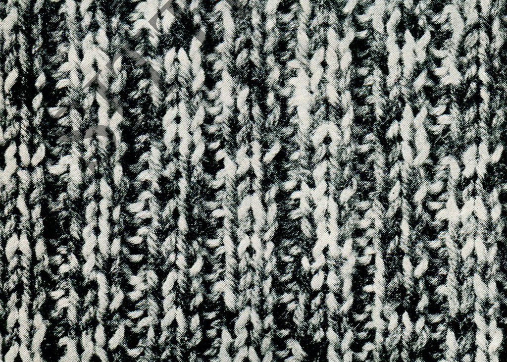 Vintage 1930s Ribbed Polo Neck Sweater Knitting Pattern (PDF Pattern) - Sitting Pretty Knits