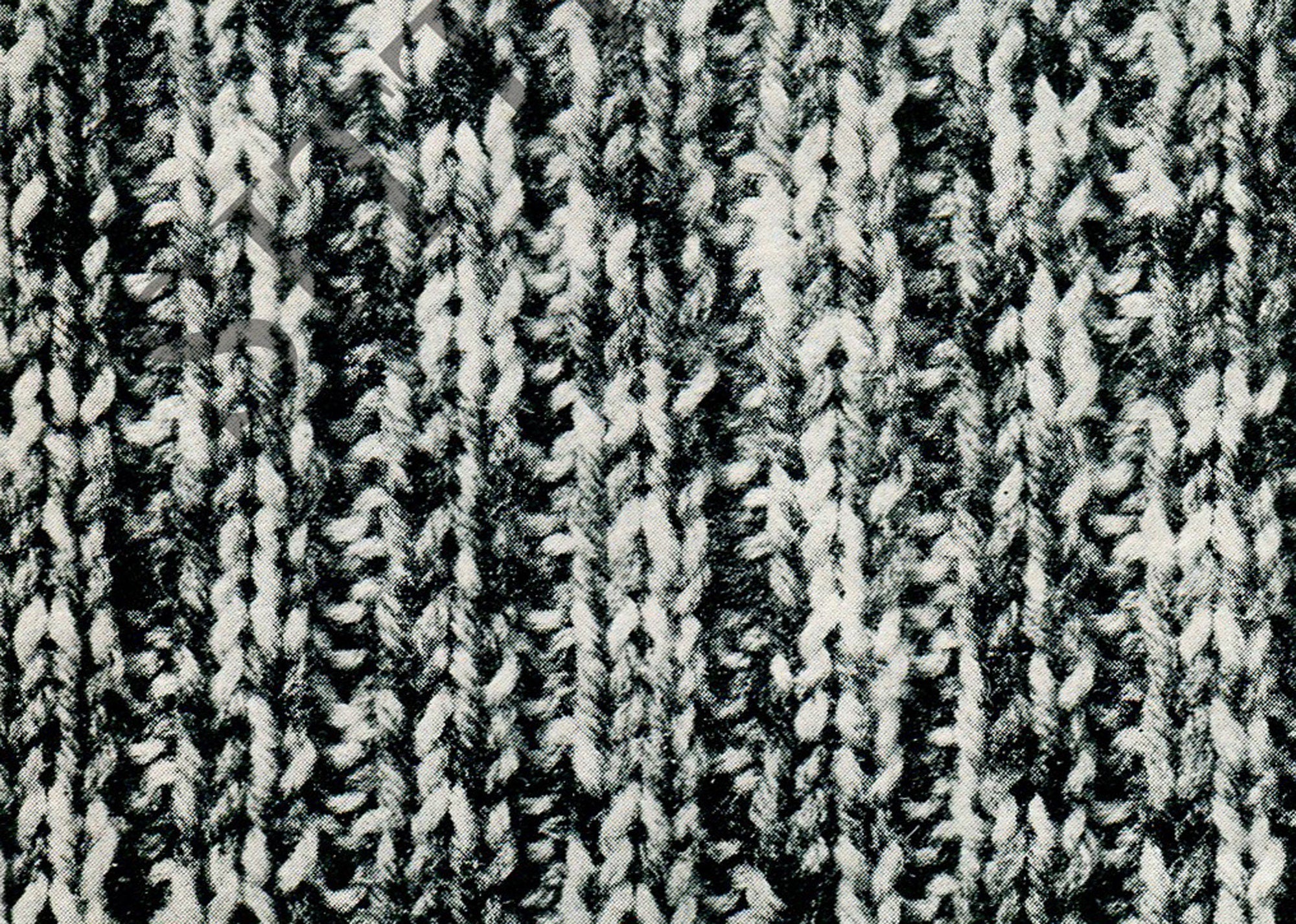 Vintage 1930s Ribbed Polo Neck Sweater Knitting Pattern (PDF Pattern) - Sitting Pretty Knits