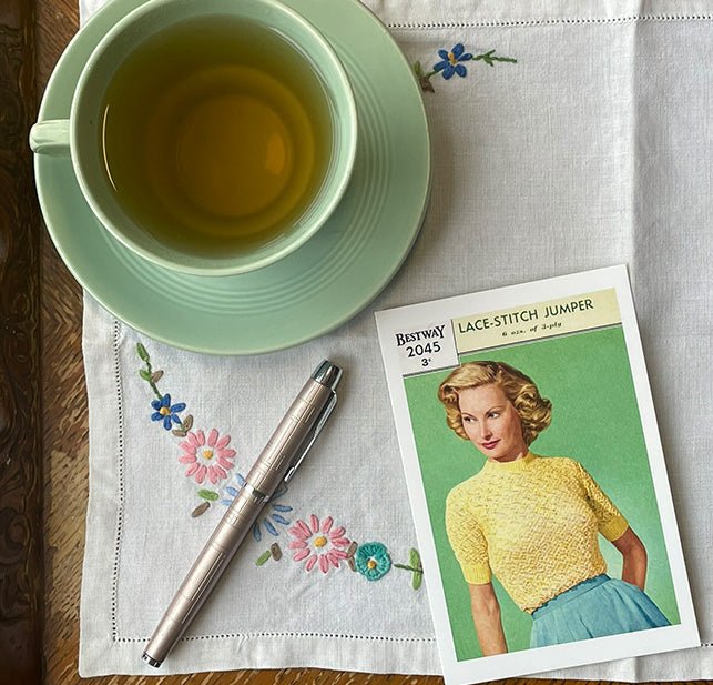 Bestway Leaflet 2045 Colourised Postcard 4" x 6" - Sitting Pretty Knits
