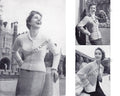 1950s Coat Knitting Pattern, Bib Front, Tuxedo, Tailored Styles (Digital Download) 34 - 38" Bust - Sitting Pretty Knits
