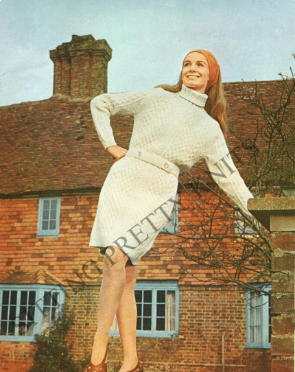 Vintage 70s Aran Knitting Patterns Booklet, Sweaters, Cardigans (Digital PDF) - Sitting Pretty Knits