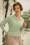 Young and Lovely Sweater Knitting Pattern PDF – Vintage 1950s Spring Jumper (38–42” Bust) - Sitting Pretty Knits