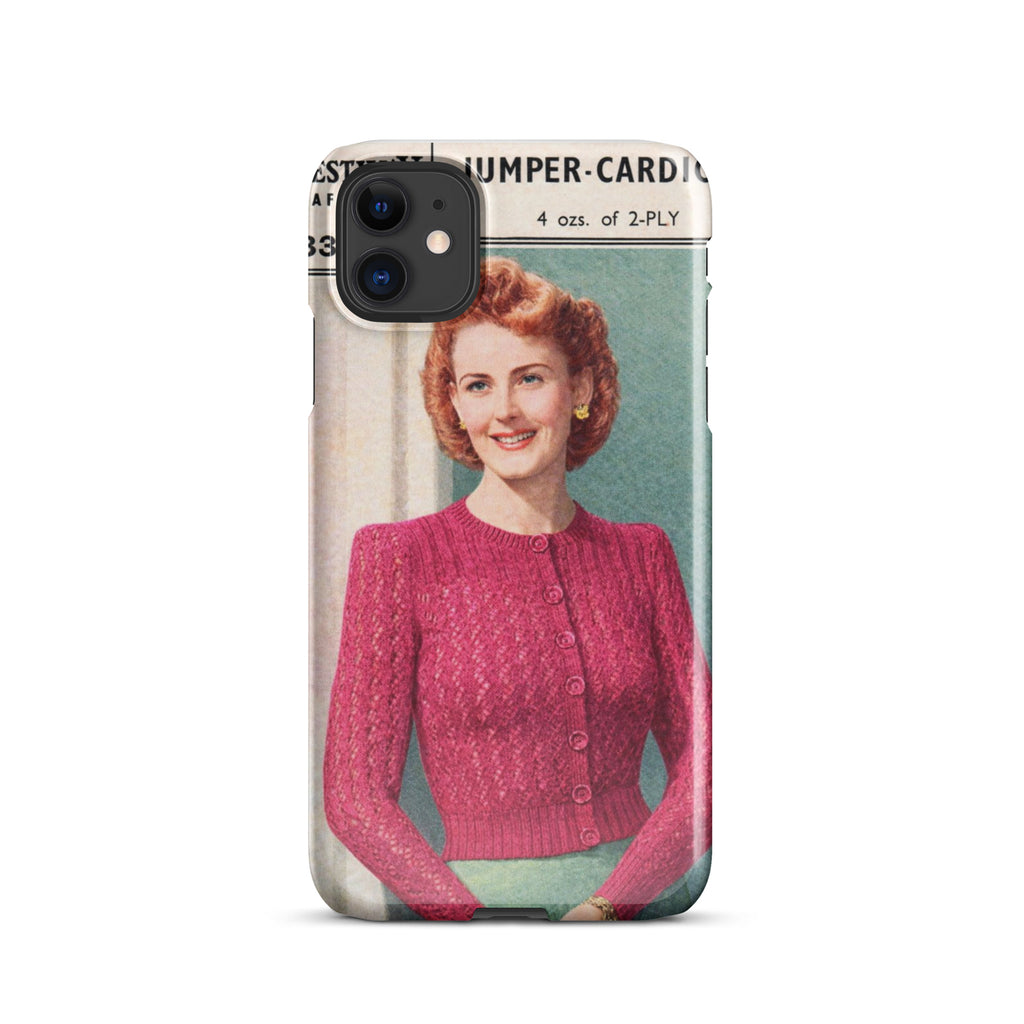 Lacy Cardigan iPhone Case - Sitting Pretty Knits