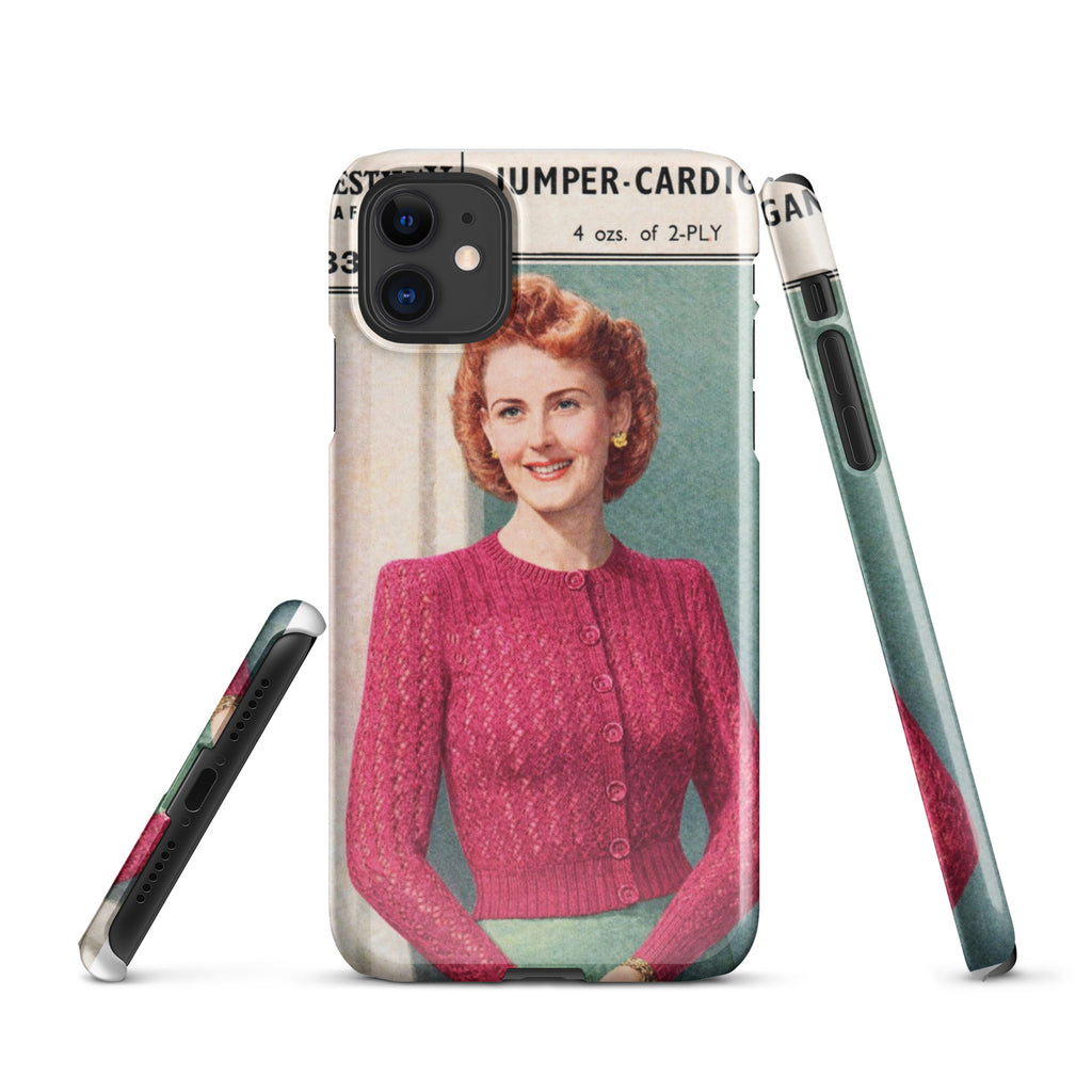 Lacy Cardigan iPhone Case - Sitting Pretty Knits