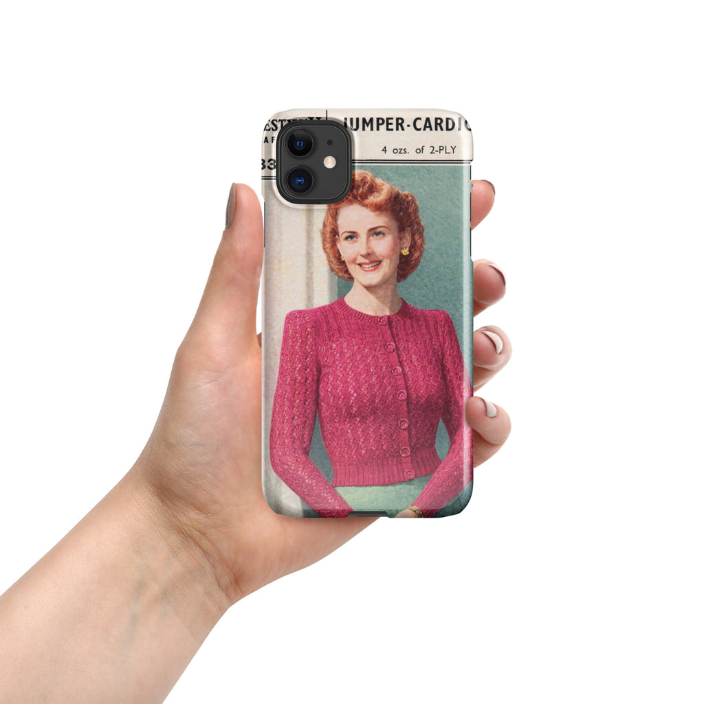 Lacy Cardigan iPhone Case - Sitting Pretty Knits