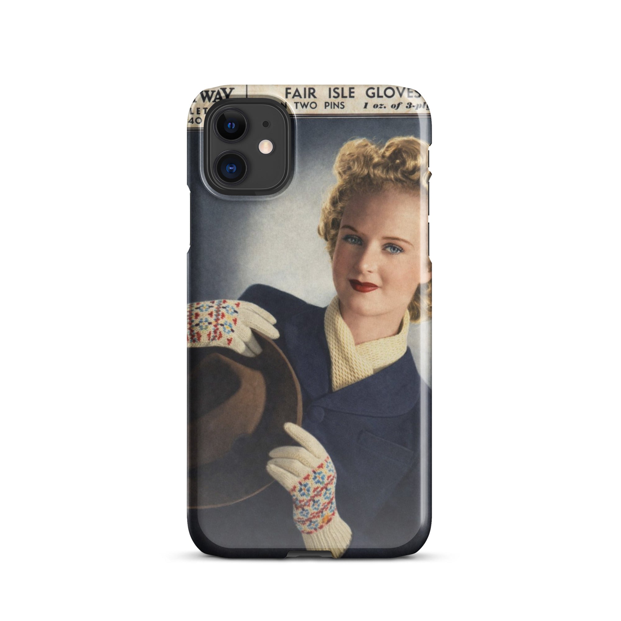 Fair Isle Gloves iPhone Case - Sitting Pretty Knits