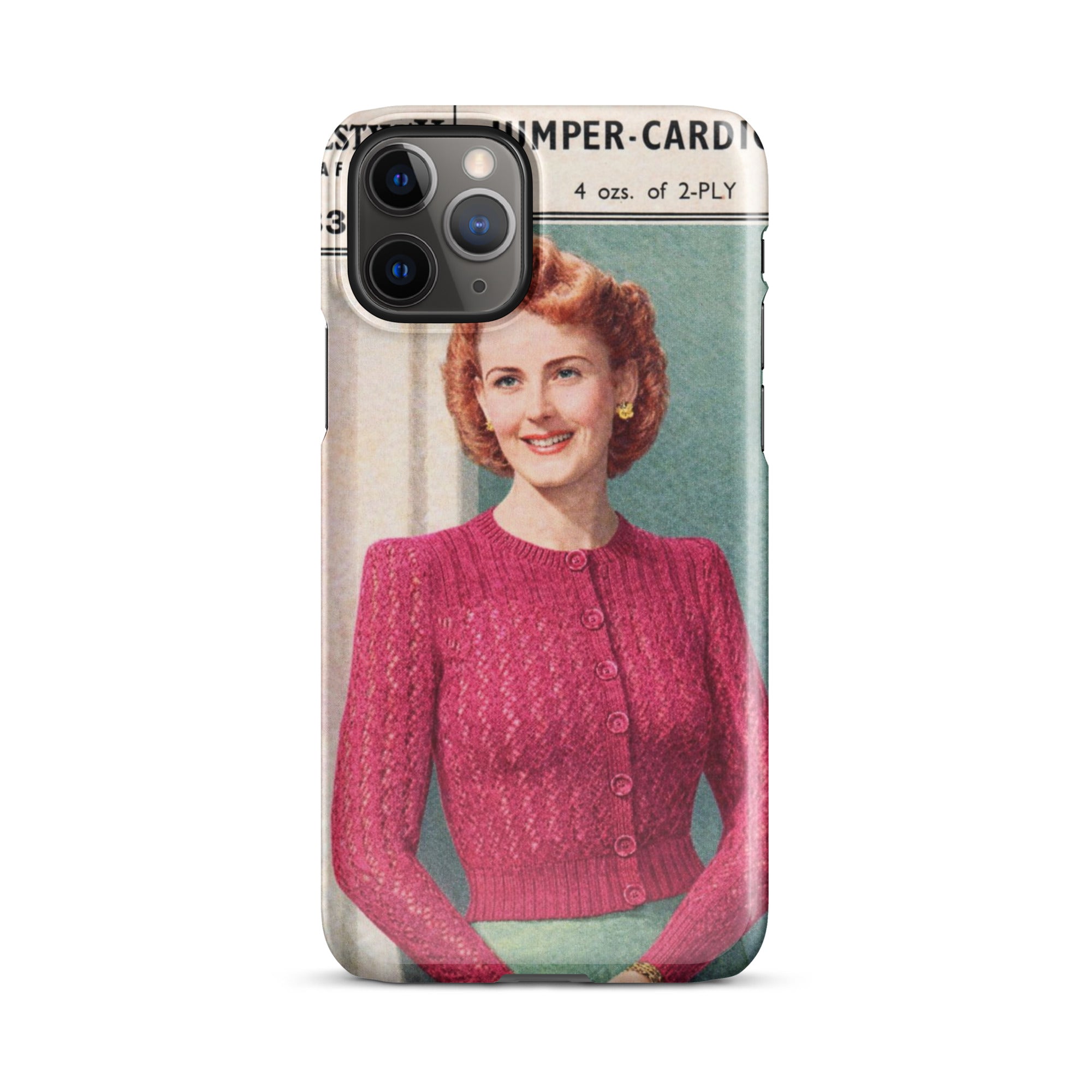 Lacy Cardigan iPhone Case - Sitting Pretty Knits