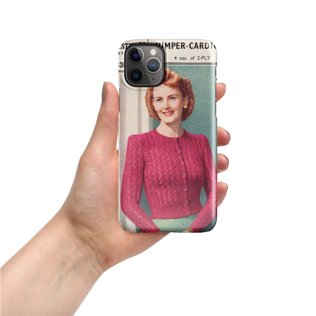 Lacy Cardigan iPhone Case - Sitting Pretty Knits
