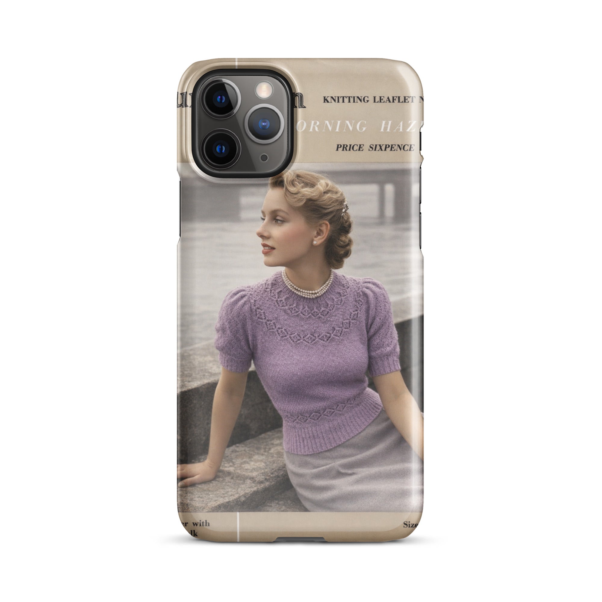 Vintage Munrospun Ranunculus iPhone Case - Sitting Pretty Knits
