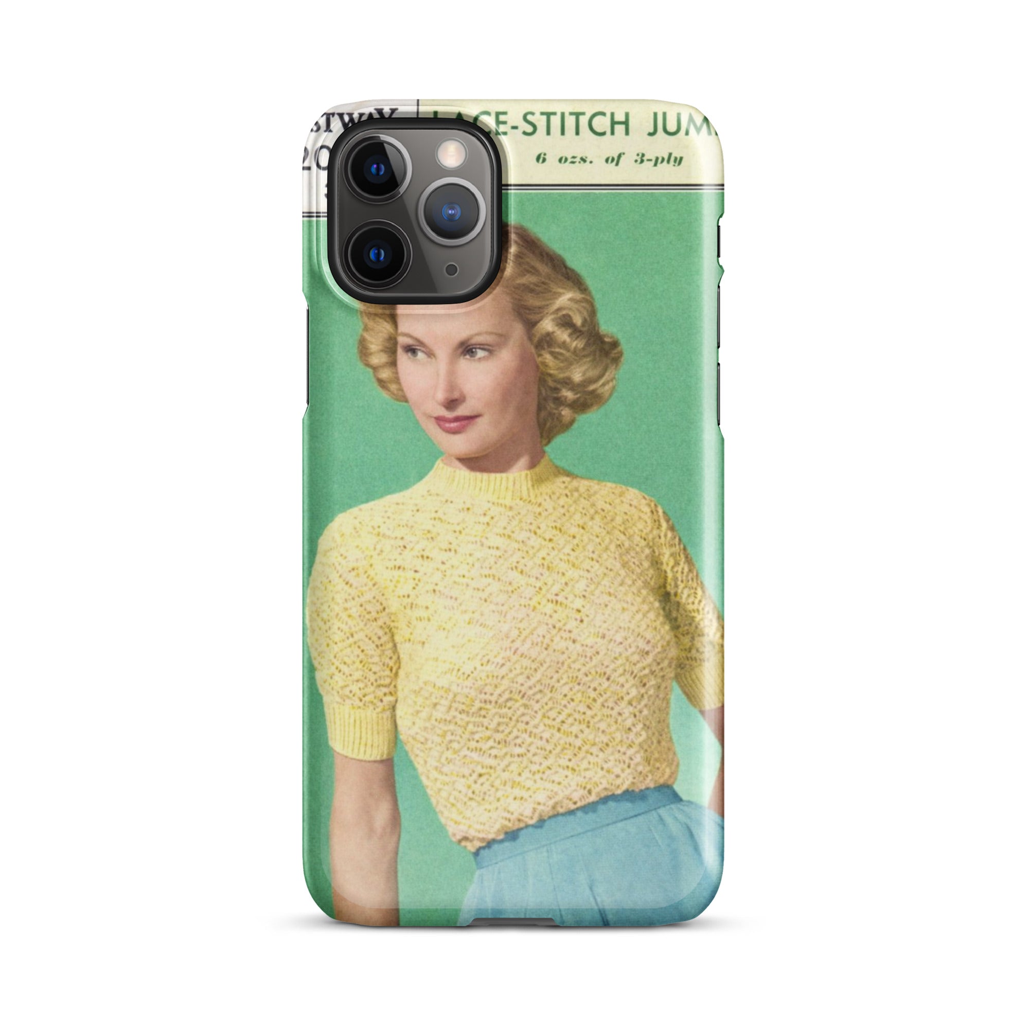 Lace Stitch Jumper iPhone Case - Sitting Pretty Knits