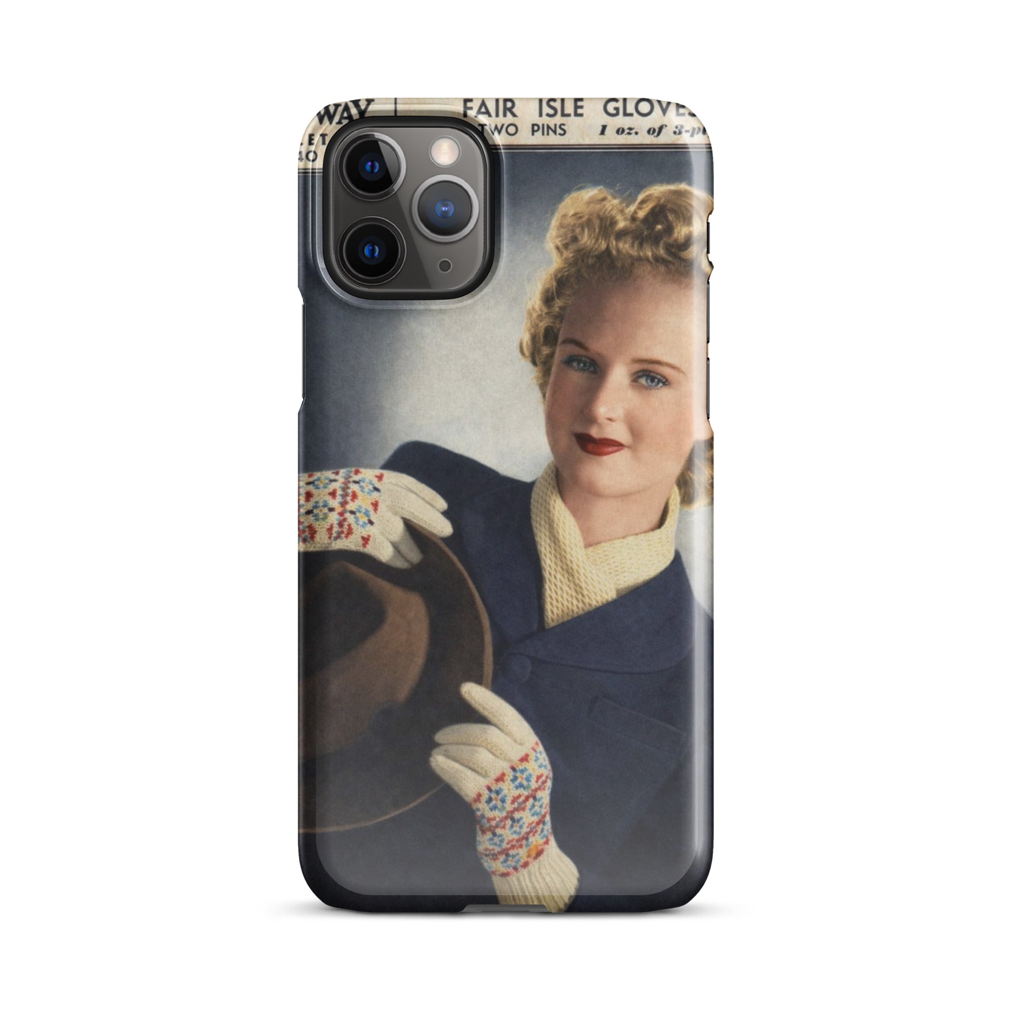 Fair Isle Gloves iPhone Case - Sitting Pretty Knits