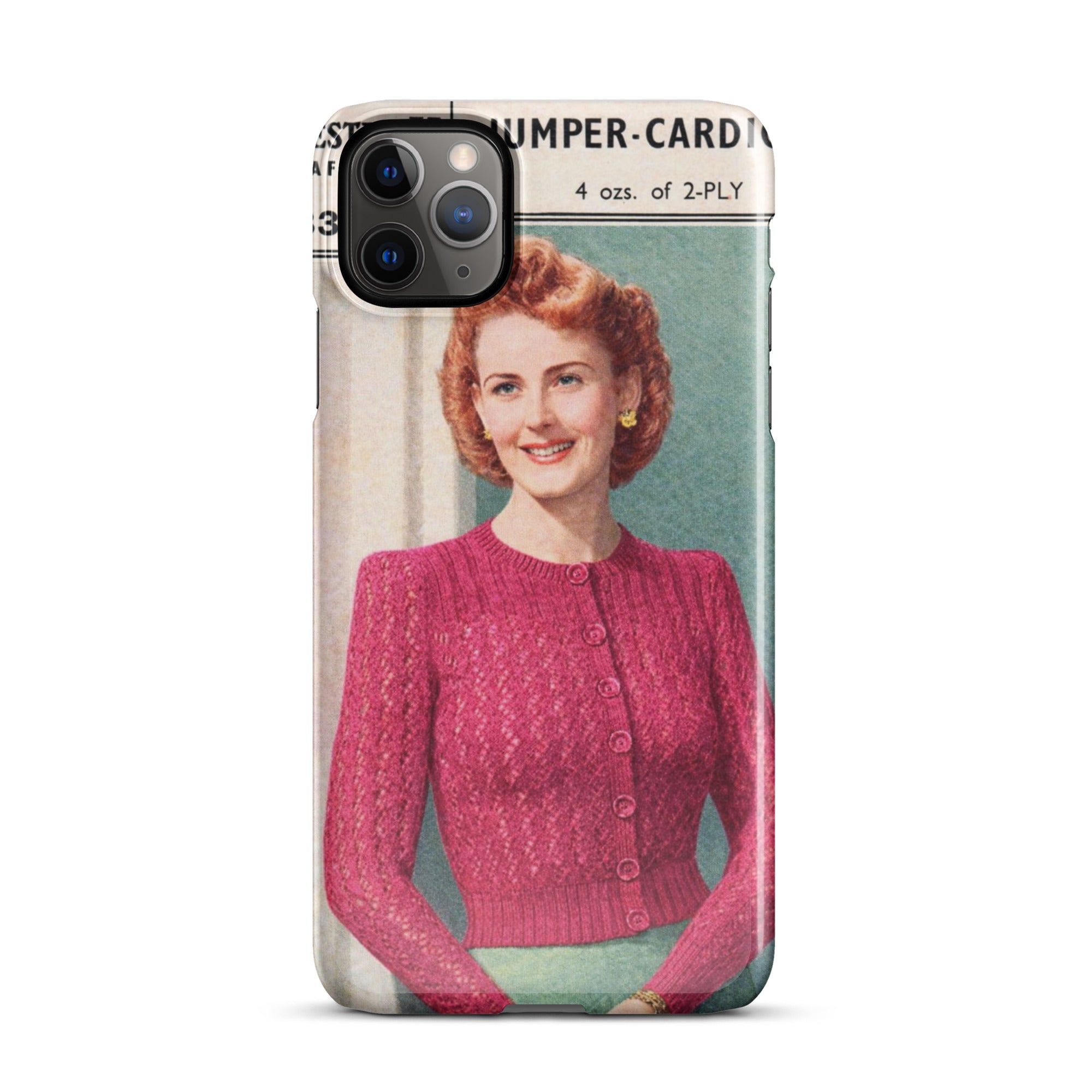 Lacy Cardigan iPhone Case - Sitting Pretty Knits