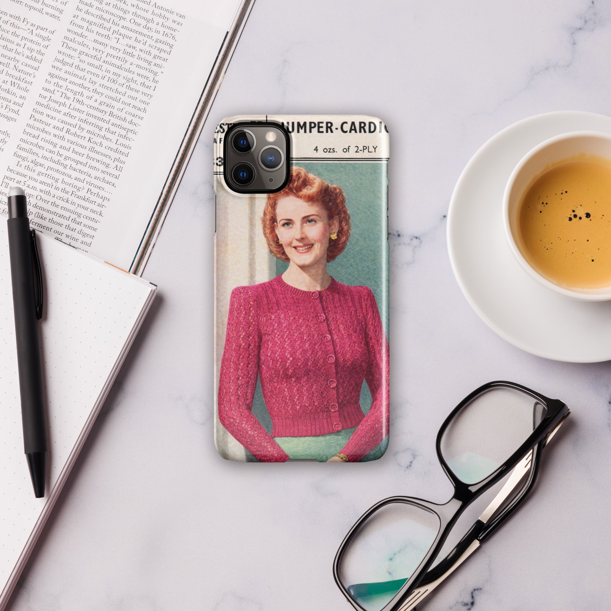 Lacy Cardigan iPhone Case - Sitting Pretty Knits