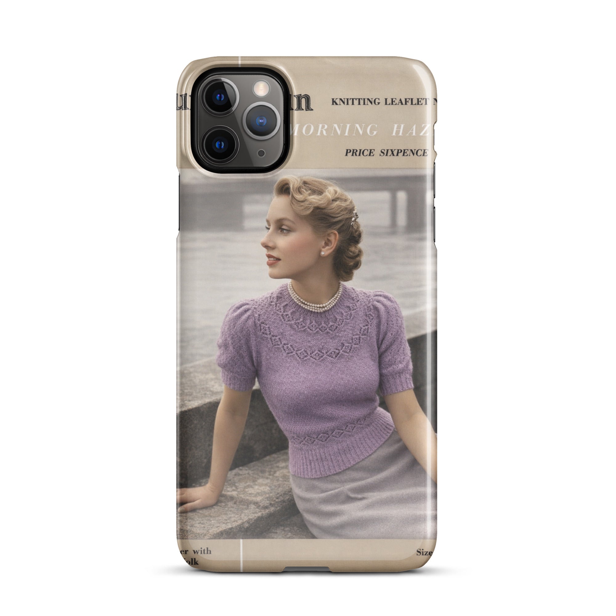 Vintage Munrospun Ranunculus iPhone Case - Sitting Pretty Knits