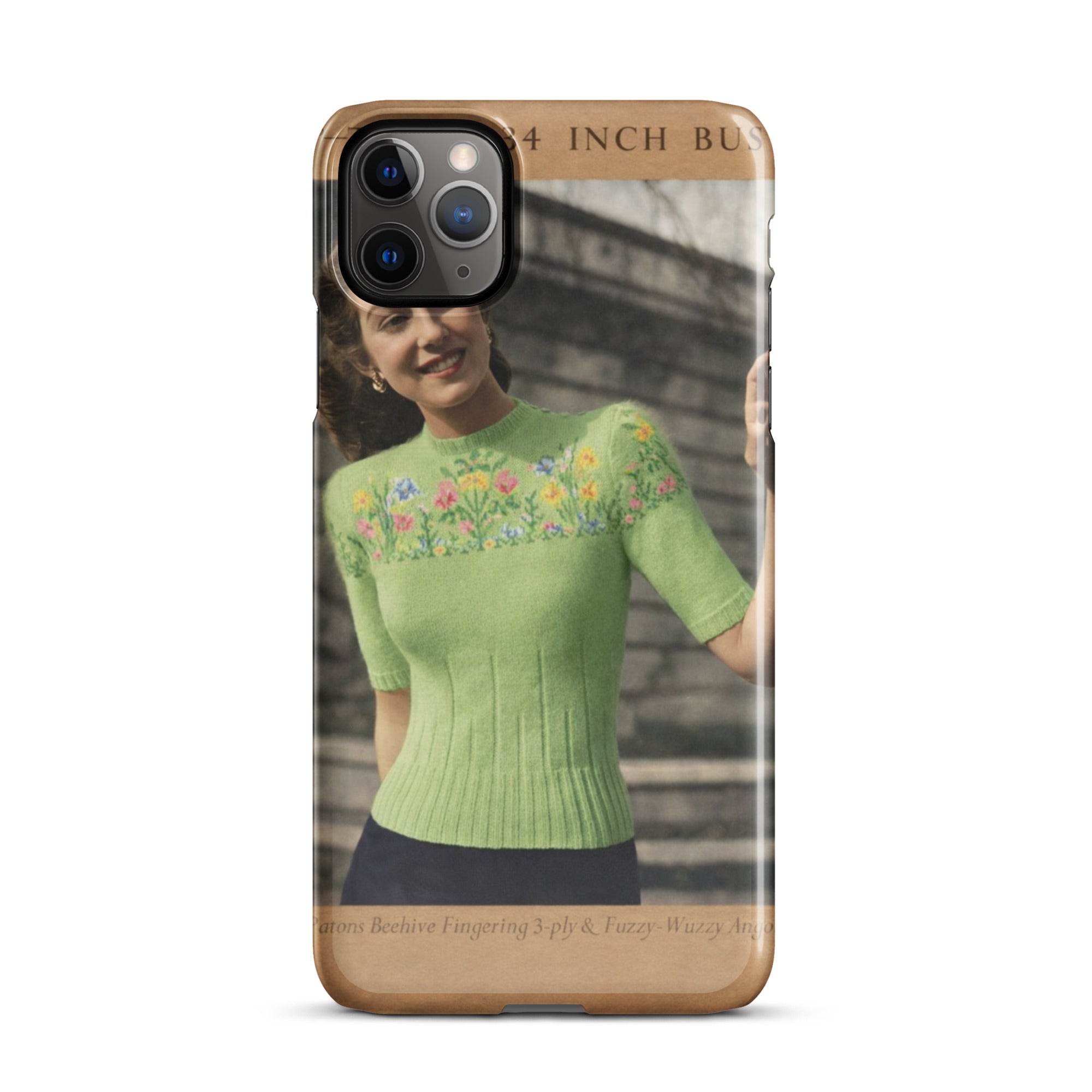 Easter Flower Fair Isle Sweater iPhone Case - Sitting Pretty Knits
