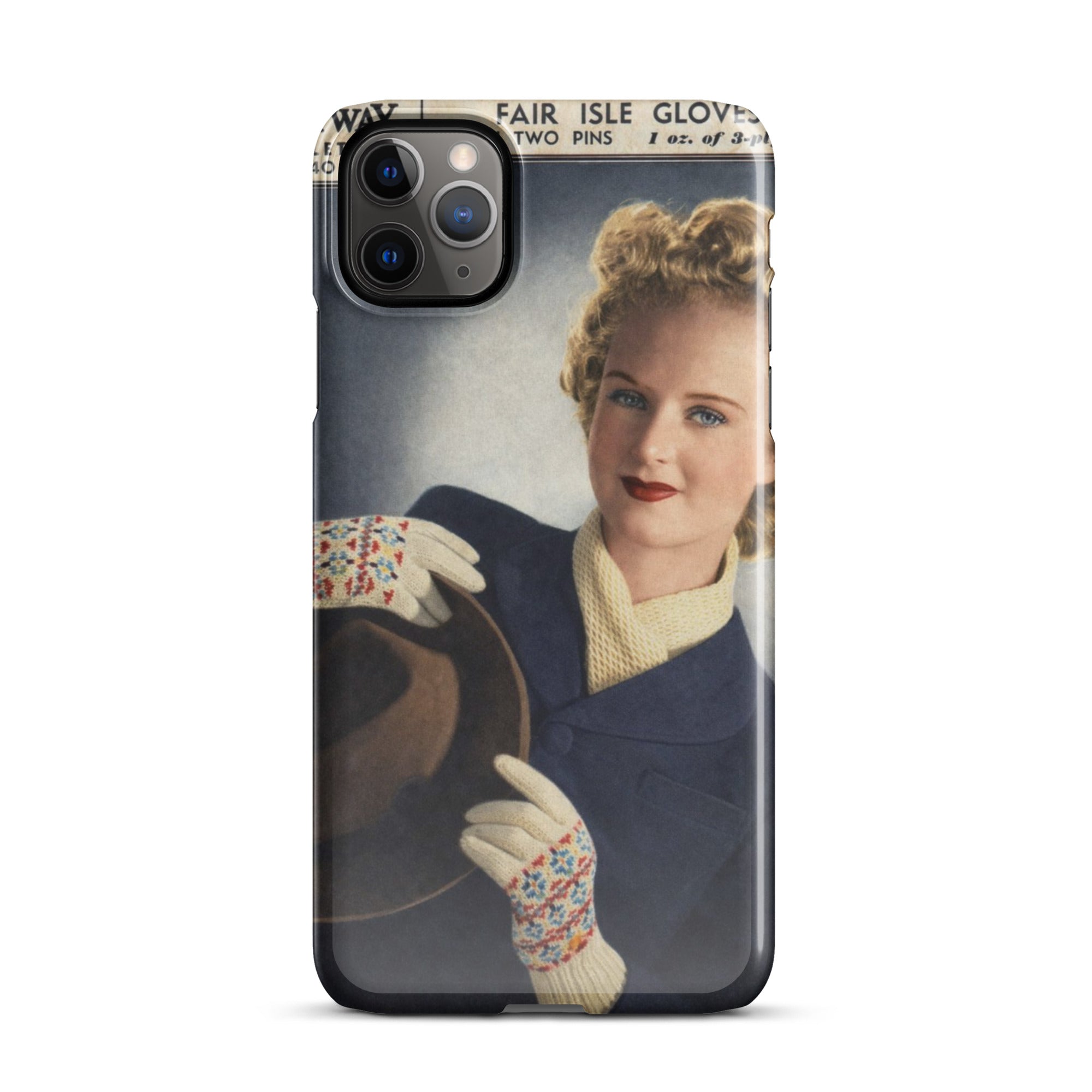 Fair Isle Gloves iPhone Case - Sitting Pretty Knits