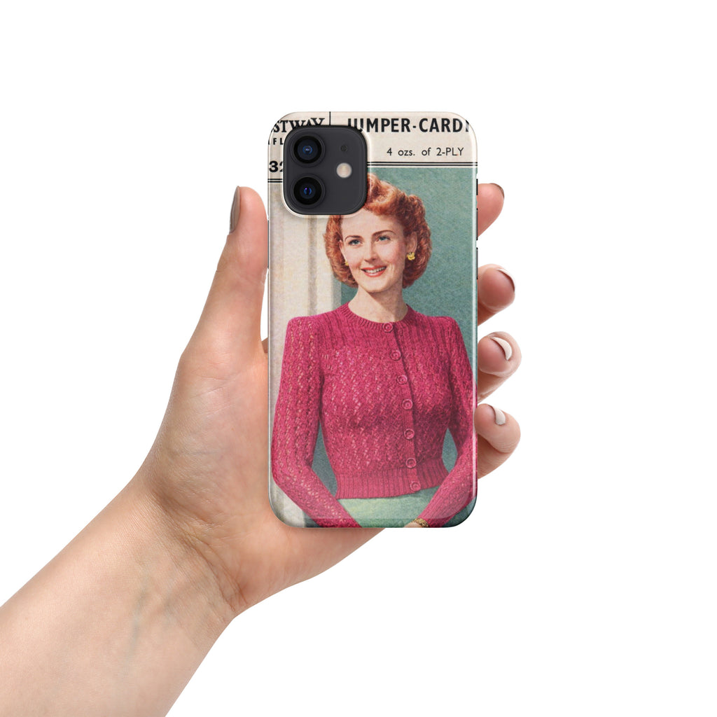 Lacy Cardigan iPhone Case - Sitting Pretty Knits