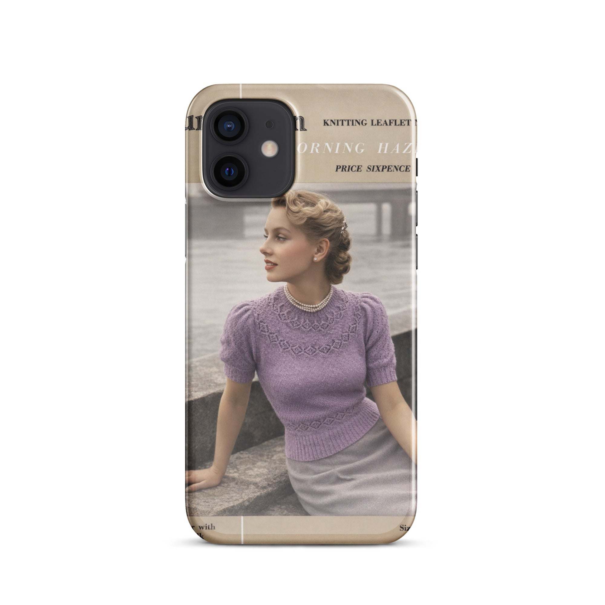 Vintage Munrospun Ranunculus iPhone Case - Sitting Pretty Knits