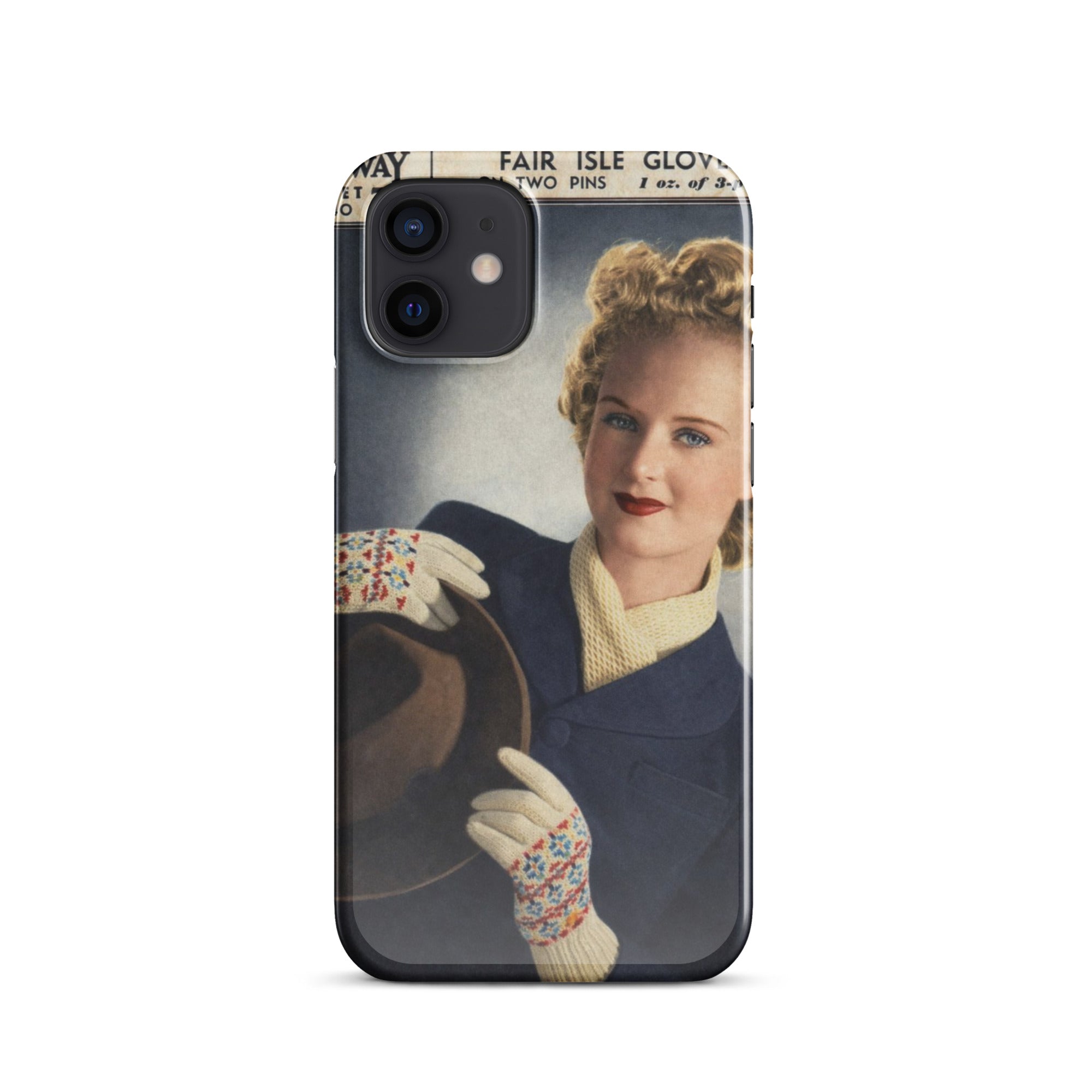 Fair Isle Gloves iPhone Case - Sitting Pretty Knits