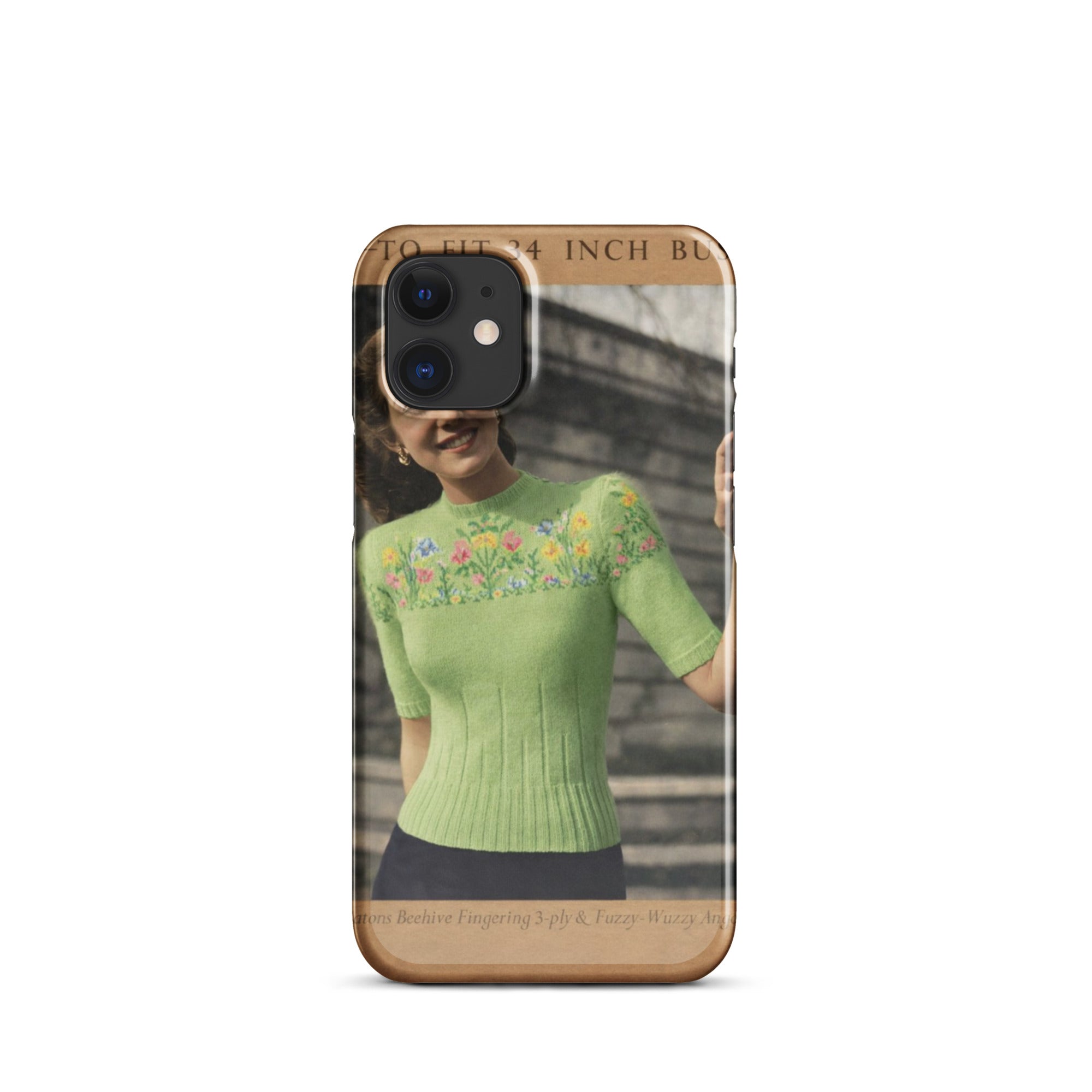 Easter Flower Fair Isle Sweater iPhone Case - Sitting Pretty Knits