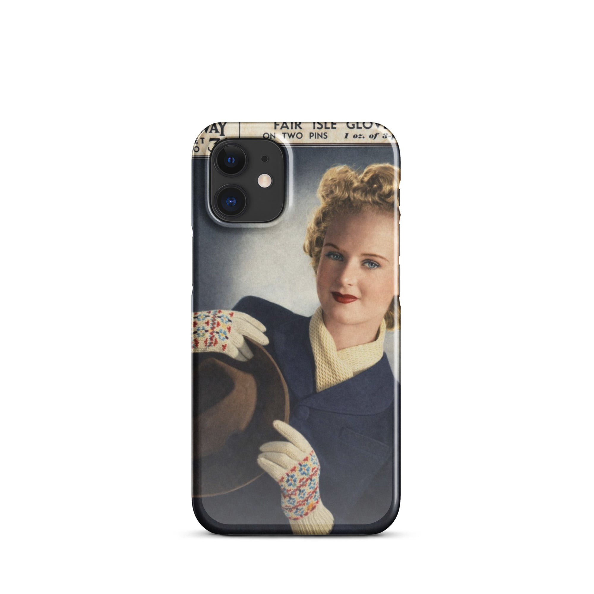 Fair Isle Gloves iPhone Case - Sitting Pretty Knits