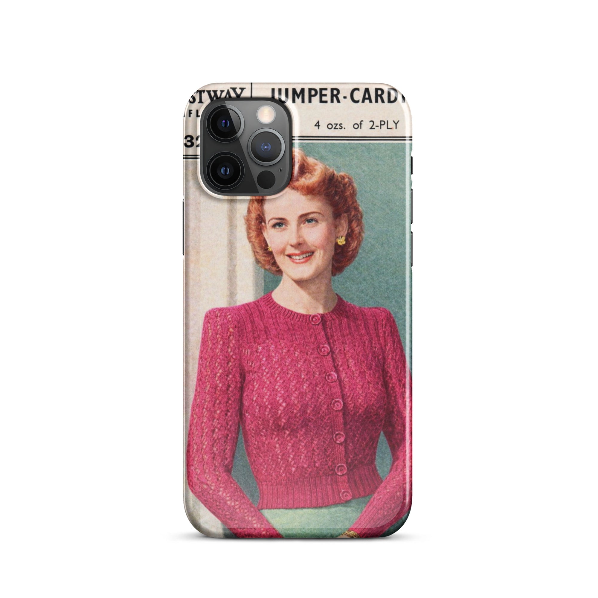 Lacy Cardigan iPhone Case - Sitting Pretty Knits