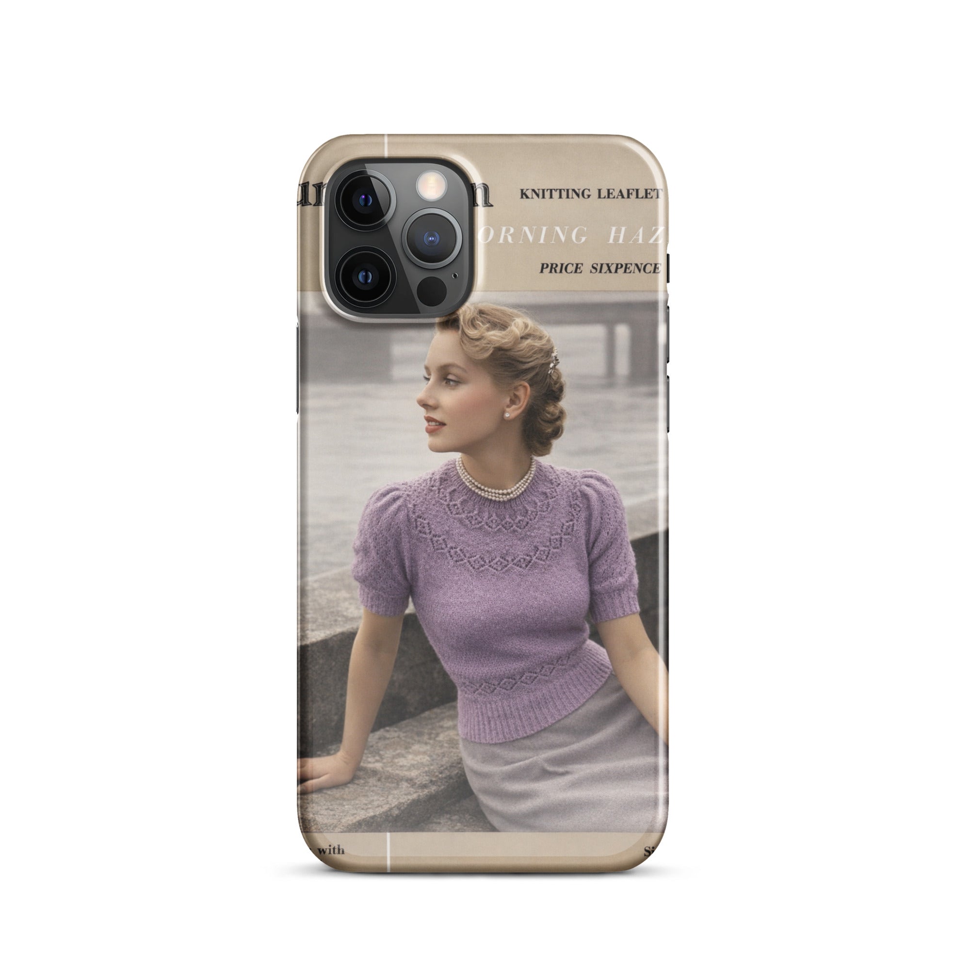 Vintage Munrospun Ranunculus iPhone Case - Sitting Pretty Knits