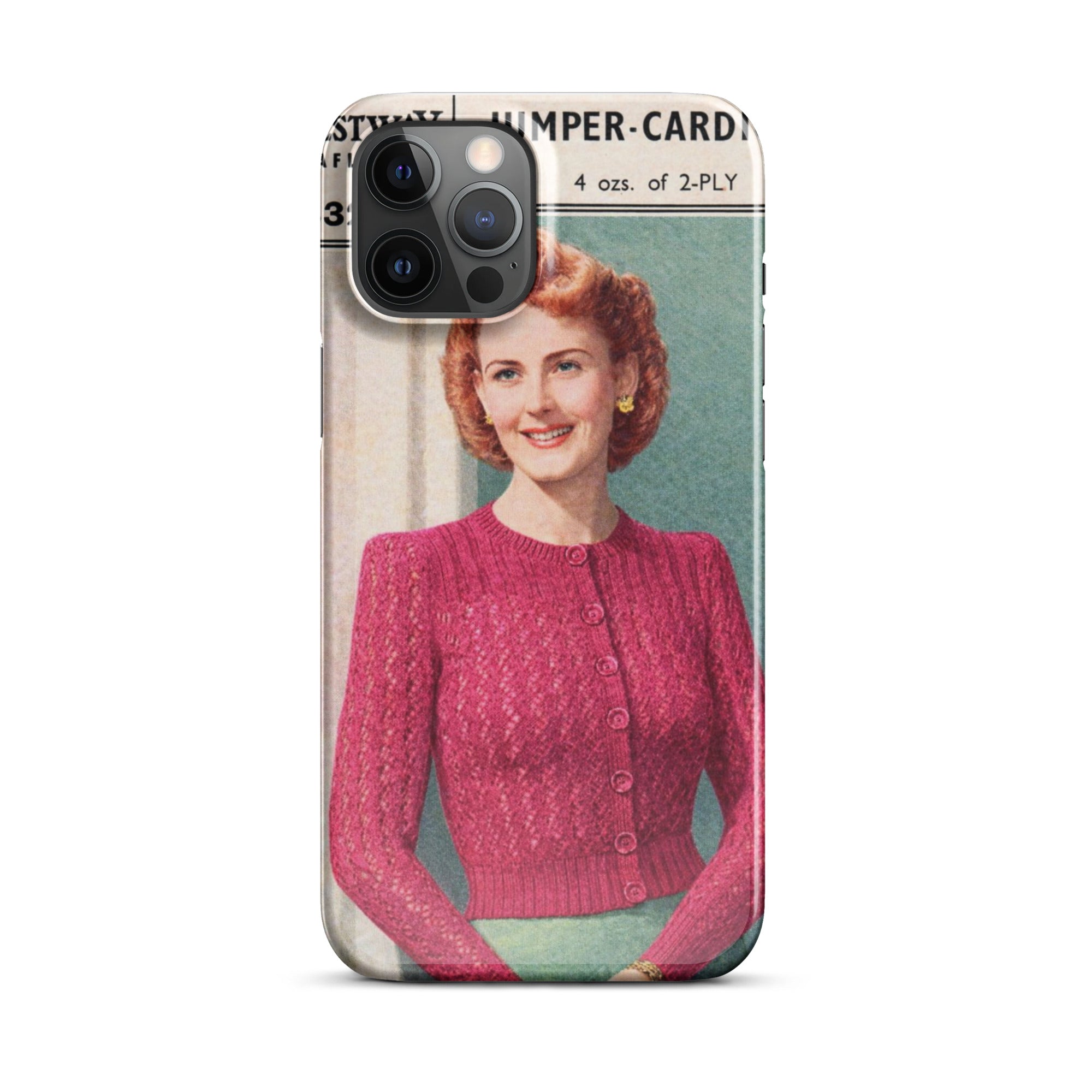 Lacy Cardigan iPhone Case - Sitting Pretty Knits