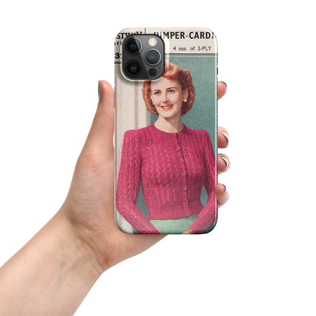 Lacy Cardigan iPhone Case - Sitting Pretty Knits