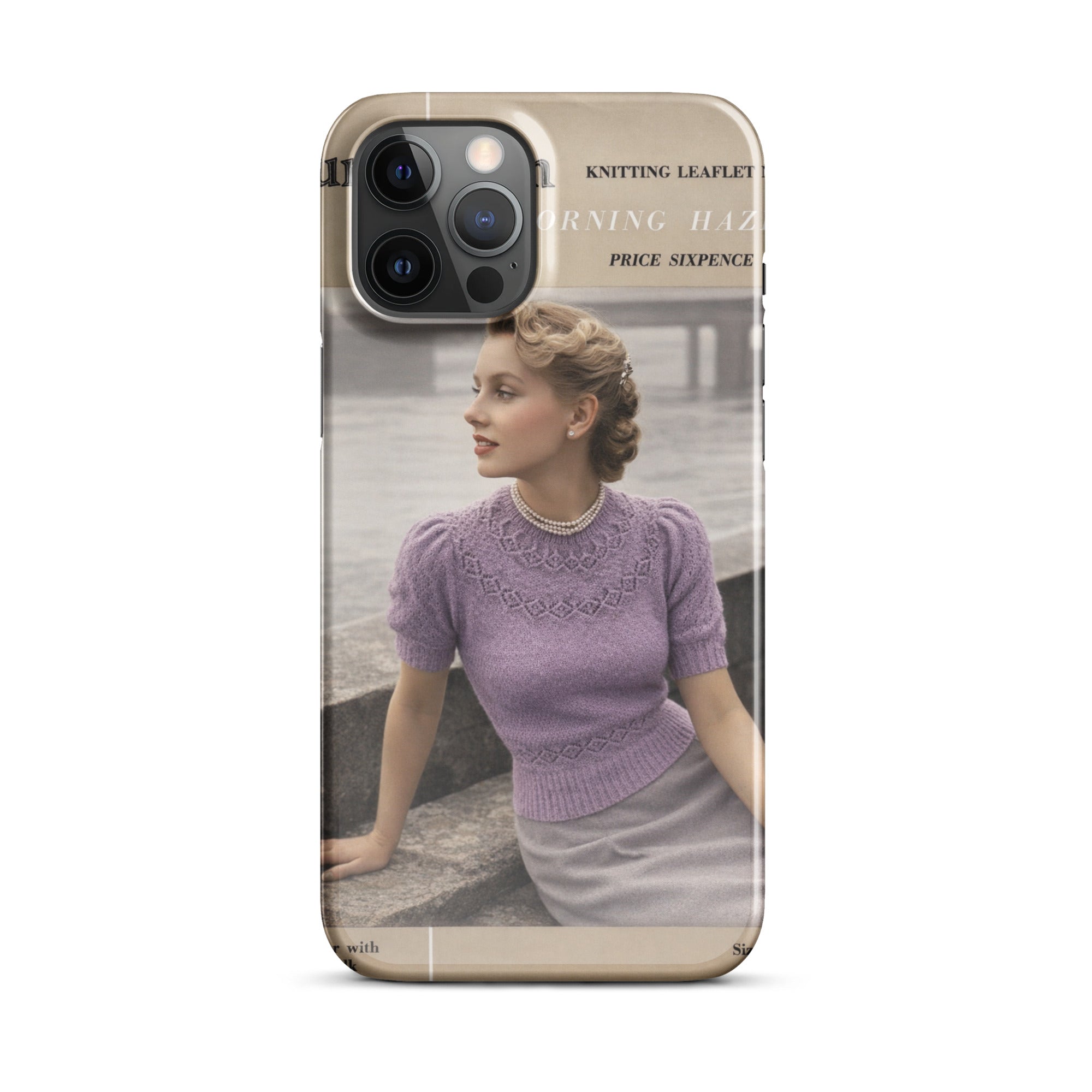 Vintage Munrospun Ranunculus iPhone Case - Sitting Pretty Knits
