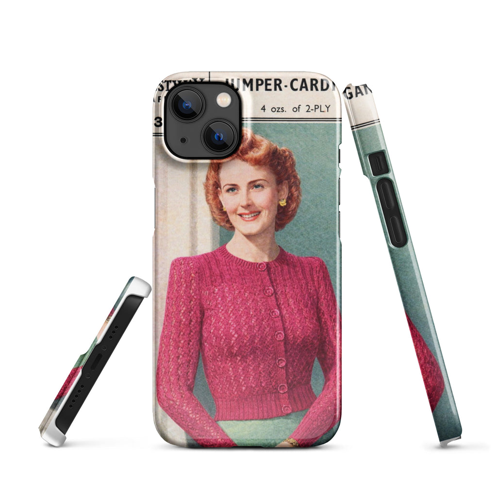 Lacy Cardigan iPhone Case - Sitting Pretty Knits