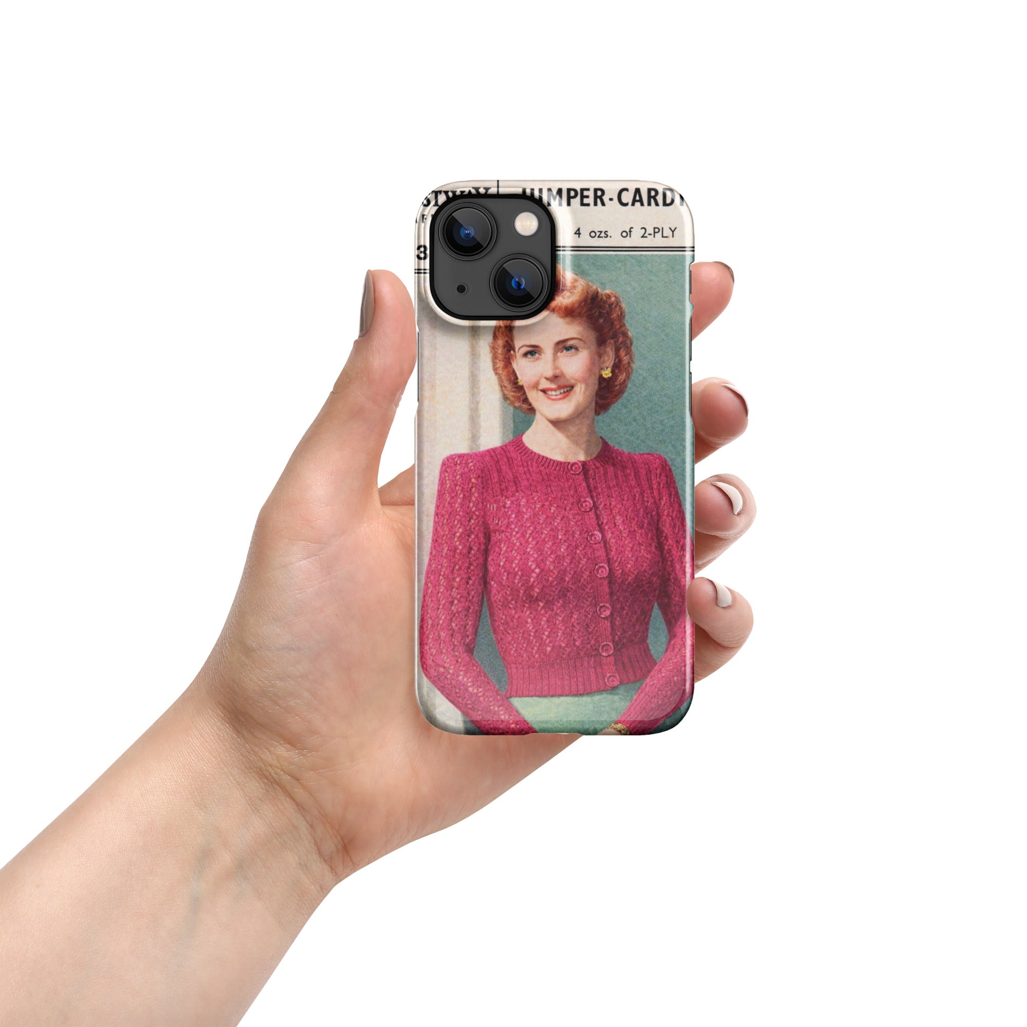 Lacy Cardigan iPhone Case - Sitting Pretty Knits